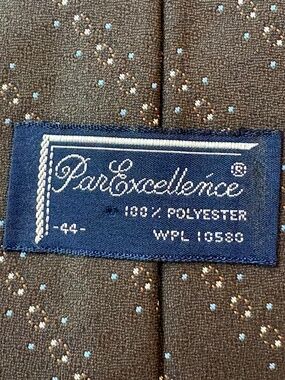 Vintage Par Excellence Dark Green Geometric Patterned Tie - 3" Width